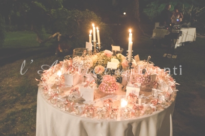 confettata_candele_rosa_candelabri_matrimonio